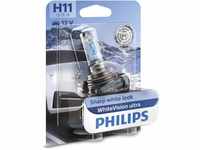 Philips WhiteVision ultra H11 Scheinwerferlampe, Einzelblister 12362WVUB1 Single