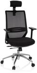 hjh OFFICE 820017 Profi B&uuml;rostuhl PROFONDO PRO Stoff Schwarz Drehstuhl mit