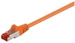 Goobay 95526 CAT 6 Patchkabel, S/FTP (PiMF), Orange - CCA Kupfergemisch