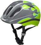 KED Jungen Hjelm meggy original Fahrradhelm, grau/gr&uuml;n, M (52-58cm) EU