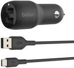 Belkin Boost Charge USB-Kfz-Ladeger&auml;t, 24 W, mit 2 Anschl&uuml;ssen und