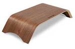 TERRATEC Holz drei, Monitor St&auml;nder aus Echtholz, Ergonomischer Bildschirmst&auml;nder,