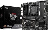 MSI B550M PRO-VDH (MATX Sockel AM4, AMD B550, 4 x DDR4, 1 x PCI Express 3.0 16x)