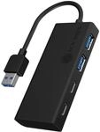 ICY BOX USB 3.0 Hub Type-A zu 2x Type-A USB Anschl&uuml;ssen, IB-HUB1426-U3