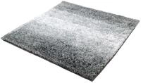 Kleine Wolke 4077977135 Badteppich Oslo, 100 Prozent Polyester, Platin, 60 x 60 cm