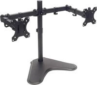 Manhattan 461559 Standfu&szlig; mit Monitorarm f&uuml;r zwei Monitore f&uuml;r zwei Displays...