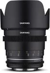 Samyang MF 50mm T1,5 VDSLR MK2 Nikon F &ndash; lichtstarkes T1,5 Normal Cine- und...