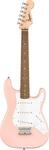 Squier by Fender Mini Stratocaster Einsteiger-E-Gitarre, Shell Pink 