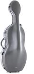 GEWA Celloetui Polycarbonat 4/4 grau mit Rucksackriemen und Seitengriff