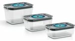 Bosch Vakuum-Frischhaltedosen Set MSZV0FC3, 3 St&uuml;ck (0,9/1,2 l / 1,7 l),...