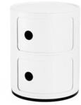 Kartell Componibili Recycled, Container 2-f&auml;cher, Mattwei&szlig;