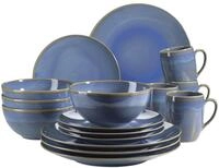 M&Auml;SER 931547 Ossia Geschirr-Set f&uuml;r 4 Personen im mediterranen Vintage-Look,
