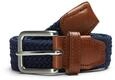 JACK & JONES Herren G&uuml;rtel Jacspring Woven Belt Noos, Navy Blazer, 105