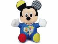 Clementoni 17206 Disney Baby – Mickey Leucht-Plüsch, Kuscheltier für...