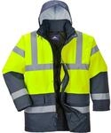 Portwest S466 Warnschutz Kontrast Traffic-Jacke 300D Wasserdicht Winter | Gelb, M, EN