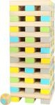 small foot Wackelturm XXL "Active" aus Holz, Outdoor-Familienspiel, ab 3 Jahren,
