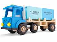 New Classic Toys 10910 New Classic Toys-10910-Harbor Line-LKW mit 2 Containern
