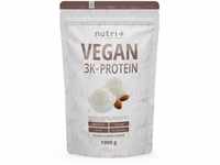 Nutri + Protein Vegan Kokos Mandel 1000g - 81% Eiweiß - 3k blend Pulver -...