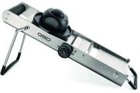 GSD Profi Mandoline, Edelstahl/Kunststoff Silber, mit ergonomischen Restehalter und