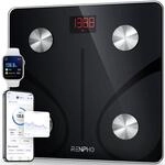 RENPHO Personenwaage K&ouml;rperfettwaage, Waage Personen mit App 180 kg/400 lbs,