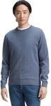 TOM TAILOR Herren Basic Strickpullover mit Crewneck, Langarm, Rundhalsausschnitt
