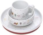 L&Auml;SSIG Geschirrset Porzellan Kindergeschirrset Teller Sch&uuml;ssel Tasse mit