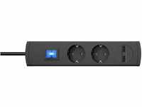 Kopp UNOversal® plus 2-fach Steckdosenleiste + 2x USB-Anschluss 1,4m, Schalter...