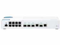 QNAP QSW-M408-2C QSW-M408-2C, 8 port 1Gbps, 2 port 10G SFP+/ NBASE-T Combo, 2...