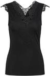 PIECES Damen PCILU SL TOP NOOS 17101014, Schwarz,XS