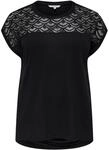 ONLY Carmakoma Damen Carflake Life S/S Mix Top Jrs Noos T-Shirt, Schwarz, 42-44