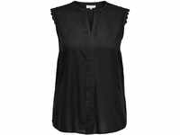 ONLY Carmakoma Damen CARMUMI SL TOP T-Shirt, Black, 54