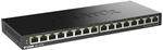 D-Link DGS-1016S 16-Port Unmanaged Gigabit Switch (ohne L&uuml;fter, Low Profile