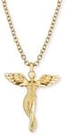 Engelsrufer Damen Halskette Sterling Silber mit Engel Anh&auml;nger, Goldbeschichtung,