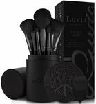 Make-up Pinselset 15-teilig vegan | 12 Profi Schminkpinsel | inkl. Blender,