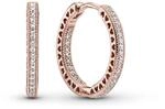 Pandora 286318CZ Herzen Hoop-Ohrringe