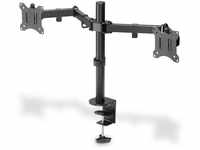 DIGITUS Monitorhalterung - Tischklemme - 2 Monitore - Bis 32 Zoll - Bis 3X 8 kg...