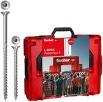 fischer L-Boxx PowerFast II, 1.801-teiliges Schraubeneset, Spanplattenschrauben mit