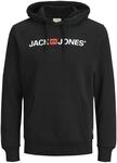 JACK & JONES Herren Jjecorp Logo Sweat Hood Noos Kapuzenpullover, Schwarz, S EU