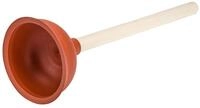 WENKO Ausgussreiniger Gummi - 140 mm, 14 x 35 x 14 cm, Rot