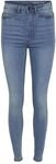Noisy May NOS DE Damen Nmcallie Hw Vi059lb Noos Skinny Jeans, Blau(blaulight...