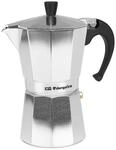 Orbegozo KF 600 - Italienischer Kaffeekocher aus Aluminium, Kapazit&auml;t: 6 Tassen (280