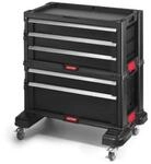 Keter 237007 Werkzeugtruhen, Schwarz/Rot, 56,2 x 28,9 x 50,2 cm