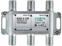 Axing BAB 4-12P 4-fach Abzweiger 12dB Kabelfernsehen CATV Multimedia DVB-T2...