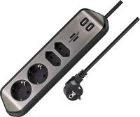 Brennenstuhl Estilo Ecksteckdosenleiste 4-Fach (Tischsteckdose mit