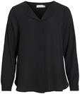 Vila Clothes Damen VILUCY L/S Shirt - NOOS Bluse,per Pack Schwarz (Black Black),38