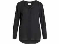 Vila Clothes Damen VILUCY L/S Shirt - NOOS Bluse,per Pack Schwarz (Black...