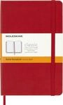Moleskine Notizbuch mit linierten Seiten, Rot (Scharlachrot), Medium, 11,5 x 18 cm