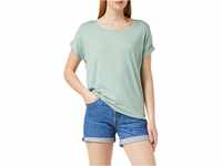JDY Damen Einfarbiges T-Shirt | Basic Rundhals Ausschnitt Kurzarm Top | Short...