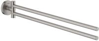 Grohe Essentials Handtuchhalter 2-Armig, supersteel, 1 St&uuml;ck, 40371DC1