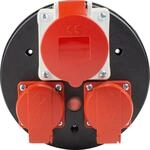 as - Schwabe 3-fach-Steckdoseneinsatz mit 2 Einbausteckdosen 230V/16A mit